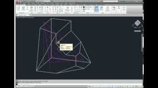 gw14 GW 419 Przekrój bryły Dimetria kawalerska w AutoCadzie PQR Dimetria AutoCad [upl. by Ellsworth342]