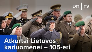 Karinės technikos paradas Lietuvos kariuomenės 105osioms metinėms  20231125 [upl. by Annahoj]