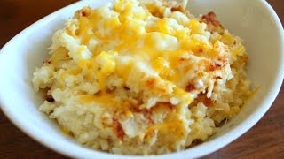 STAY FIT SUNDAY  TWICE BAKED MASHED CAULIFLOWER [upl. by Dinnie]