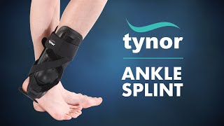 How to Wear Tynor Ankle Splint to immobilize support and stabilize the ankle joint [upl. by Clevie]