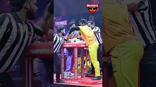 Askar Ali vs Sachin Goyalarmwrestling pro panja 💪armsport  India Champion game💪💪🦁 [upl. by Benjamen]