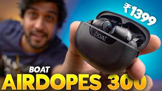 Best TWS Earbuds Under ₹1500 VALUE FOR MONEY ⚡️ boAt Airdopes 300 Review [upl. by Sackman]