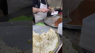 Cheese Kunefe in Istanbul  Turkish dessert streetfood food istanbulfood [upl. by Orbadiah]