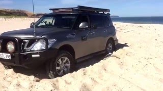 Nissan Patrol Y62 bogged  Powered Self extraction [upl. by Riobard946]