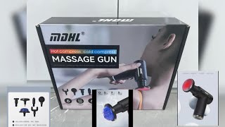 Massage Gun By Mdhl  6 Gear HotCold TherapyTouch Sensor [upl. by Atiuqnahs414]