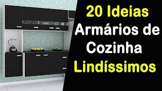 ARMÁRIO DE COZINHA PEQUENO E PLANEJADO  20 IDEIAS QUE VÃO DEIXAR SUA COZINHA LINDA [upl. by Lacefield468]