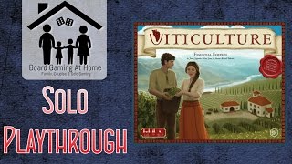 Viticulture Essential Edition Solo Playthrough Automa Campaign Stage 1 Overview Gameplay amp Review [upl. by Adeirf771]