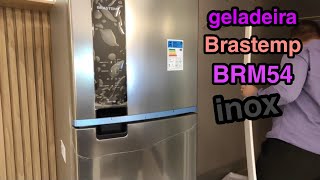 Geladeira Brastemp brm 54 400 litros inox frost free unboxing [upl. by Neerual]