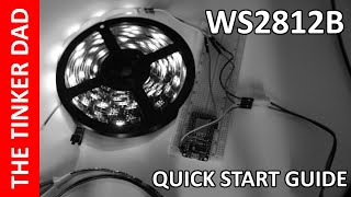 150 LED WS2812B RGB Strip from Banggood  Quick Start Guide [upl. by Odnamra810]