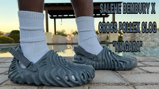 SALEHE BEMBURY X CROCS POLLEX CLOG quotNIAGARAquot REVIEW amp ON FEET THIS IS A NICE SUBTLE COLOR [upl. by Aylad]