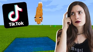 PROBAMOS LOS TIKTOK MÁS VIRALES DE MINECRAFT [upl. by Ozan]