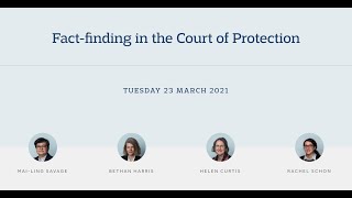 Factfinding in the Court of Protection  23 March 2021 [upl. by O'Conner]