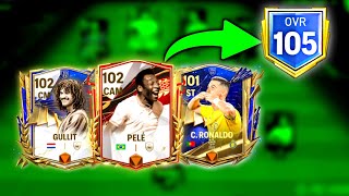 Road To 105 OVR Continues Best Team Upgrade Ever  Weve Ronaldo Pele Messi Gullit Maldini [upl. by Strephonn]