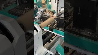 Single axis double knife 1530 automatic feeding CNC wood lathe processes wooden table legswood [upl. by Andres]