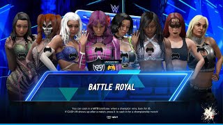 WWE 2K24 AWA knockdown live 8 women battle royal [upl. by Benildas572]