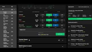 SUCCESSFUL PRE GAME TRADING LEICESTER VS NEWCASTLE [upl. by Pleione]