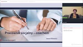 Pracownik socjalny coachem Bezpłatny webinar [upl. by Leahey628]