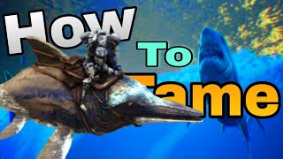 Ichthyosaurus Tamed in Ark Survival Evolved Gameplay 5 [upl. by Muiram490]