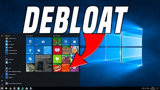 Debloat Windows 10 [upl. by Pius]