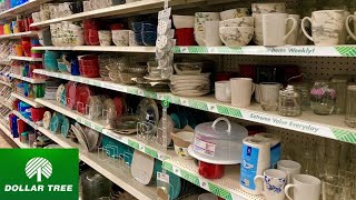 DOLLAR TREE SHOP WITH ME KITCHENWARE KITCHEN DINNERWARE PLATES GLASSWARE SHOPPING STORE WALK THROUGH [upl. by Candy]