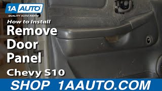 How To Remove Door Panel 9904 Chevy S10 Pickup [upl. by Nerissa]