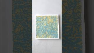 The Easiest Gelli Print Background in a Flash 🩵gelliprint gelliplate arttechniques arttutorial [upl. by Nagaem]