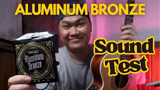 ERNIE BALL ALUMINUM BRONZE ACOUSTIC GUITAR STRINGS SOUND TEST [upl. by Eirallih]