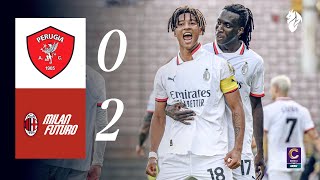 Zeroli with a 𝐎𝐕𝐄𝐑𝐇𝐄𝐀𝐃 𝐊𝐈𝐂𝐊  Perugia 02 Milan Futuro  Highlights Serie C [upl. by Iaj]