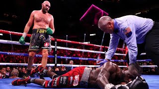 Fury vs Wilder 1 2 amp 3  All knockdowns [upl. by Baer]