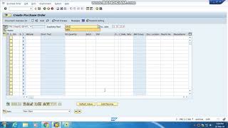 Create Purchase Order in Sap  ME21N Create a Purchase Order  with Tcode NME21N [upl. by Eseer]