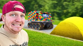 Lego Tank Vs Giant Speed Bump [upl. by Atinomar]