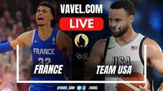 USA vs France Paris Olympics 2024 Mens Basketball Gold Medal Game LIVE Updates [upl. by Eade350]