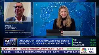 RICAMBIO GENERAZIONALE IN INTESA SANPAOLO PAOLO CITTERIO A CLASS CNBC [upl. by Sands745]