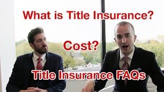 What is Title Insurance  Title Insurance Cost  How Much is Title Insurance [upl. by Eilsew]