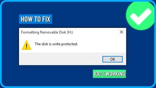 How to Fix Disk is Write Protected  How to Remove Write Protection From Usb Pendrive and Sd Card [upl. by Notlil744]