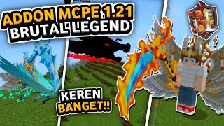 ADDON BRUTAL LEGEND MCPE 120121 TERBARU ADDON SENJATA LEGENDARIS MCPE 121 [upl. by Ahseet809]