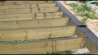 DIY Deck Part 8  Preventing Joist Rot [upl. by Ynnam]