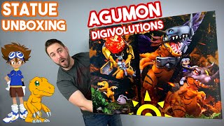 UNBOXING The ULTIMATE Digimon Statue of Tai amp Agumons 🔥 Digivolutions [upl. by Moynahan]