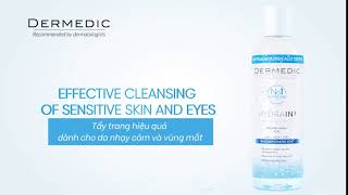 Nước rửa mặt tẩy trang Dermedic Hydrain3 Micellar water H2O [upl. by Eidarb727]