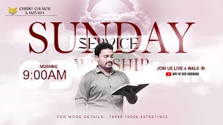 🔴LIVE 03112024  SUNDAY WORSHIP  బ్రదర్ఆనంద్ గారు  WAY OF GOD KAKINADA [upl. by Rodenhouse]