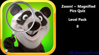 Zoom  Magnified Pics Quiz  Level Pack 8 [upl. by Anahsohs446]