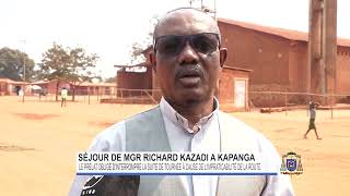 Diocesedekolwezi Suite à limpraticabilité de la route Mgr Richard kazadi interrompt sa tournée [upl. by Werby]