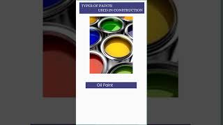 Type of Paints in Civil Engineering 🛑🦺 shorts [upl. by Ardnuhsor]