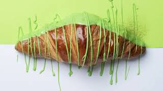 Matcha croissant in few steps [upl. by Gwendolyn]