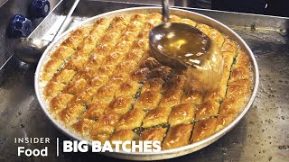 How 20000 Pieces Of Baklava Are Handmade Every Week In Gaziantep Turkey  Big Batches [upl. by Latt]