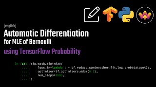 Maximum Likelihood Estimate by Automatic Differentiation  Bernoulli Distribution [upl. by Helms]