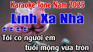 Lính Xa Nhà Karaoke  Tone Nam Karaoke Lan Anh  Beat Mới [upl. by Eninnaj]