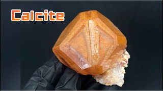 Chinese mineral specimen Calcite from Liancheng co Longyan Fujian China [upl. by Ahseinat]