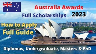 Australia Awards Scholarships 2023 HOW to APPLY [upl. by Puduns]