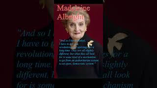 Madeleine Albright Quotes Shorts Life 19 [upl. by Anitnemelc]